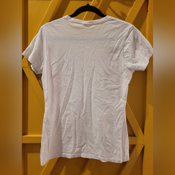 Jolene White Tee Shirt Size S/M - Picture 4 of 4